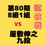 藤井聡太二冠vs屋敷伸之九段【第80期B1順位戦】(2021/6/13)成績・中継情報