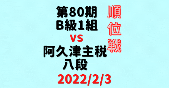藤井聡太竜王VS阿久津主税八段※結果【第80期順位戦】(2022/2/3)