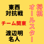 渡辺明名人【将棋オールスター東西対抗戦】(2022/12/25)成績・中継情報