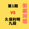 藤井聡太竜王vs久保利明九段【第1期新銀河戦】(2022/12/10.17.24)成績・中継情報