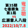 藤井聡太竜王vs広瀬章人八段※結果【第35期竜王戦七番勝負】(2022/10/7.8)