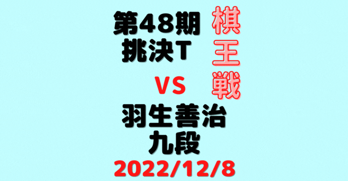 藤井聡太竜王vs羽生善治九段※結果【第48期棋王戦】(2022/12/8)