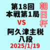 藤井聡太竜王・名人 vs 阿久津主税八段※結果【第18回朝日杯本戦】(2025/1/19)