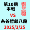 藤井聡太竜王・名人vs糸谷哲郎八段※結果【第10期叡王戦本戦準々決勝】(2025/2/25)