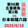 藤井聡太棋聖vs杉本和陽六段※結果【第96期棋聖戦五番勝負第2局】(2025/6/18)
